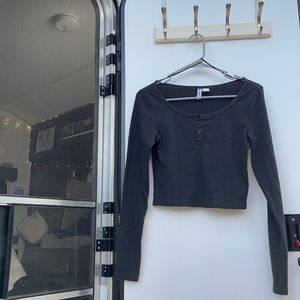 Divided by H&M Long Sleeve Crop Top